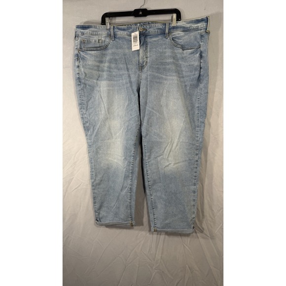 Torrid Perfect Boyfriend Ankle Vintage Stretch Mid-Rise Blue Jeans NEW Size 25R - Picture 5 of 13